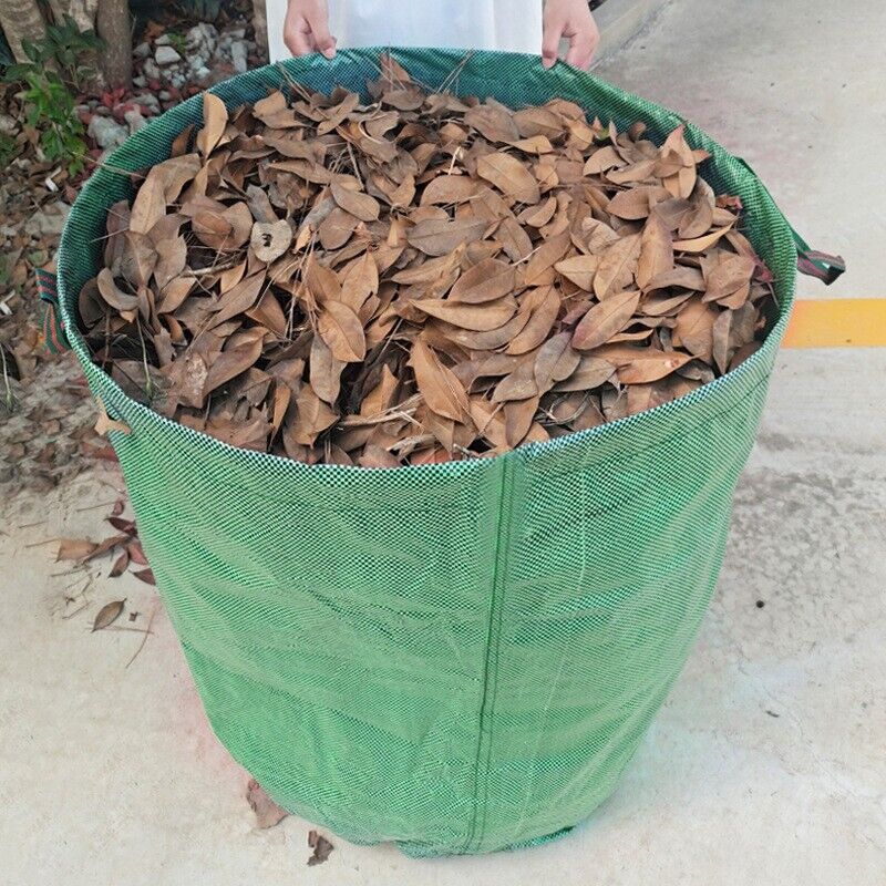 Reusable Garden Waste Bag 72 Gallon Waterproof Foldable Yard Leaf Lawn Trash Bag