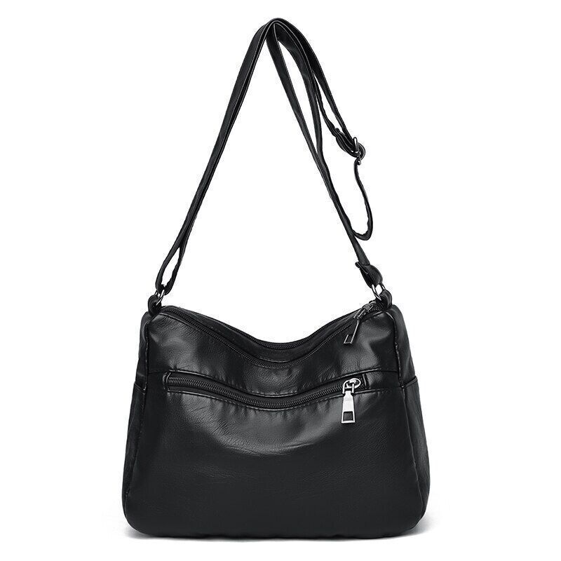 PU Leather Crossbody Bag Women's Bag Shoulder Handbags Multi-pocket Mom Bags