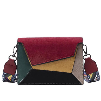 Colors Bags Women Shoulder Crossbody Bag PU Leather Women's Handbags Colors Bags