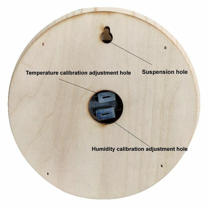 2-In-1 Sauna Bath Thermometer Hygrometer Wood Temperature Humidity Meters 9x15cm