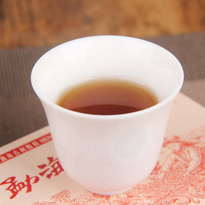 250g Old Pu-erh Tea Brick Yunnan Puerh Cooked Tea Menghai Organic Ripe Pu'er Tea