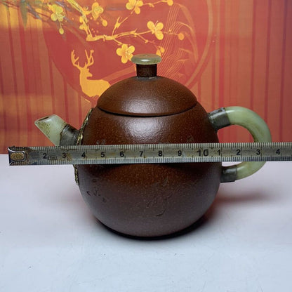 Vintage Chinese Yixing Purple Clay Teapot Zisha Ceremony Nice Teaware Collector