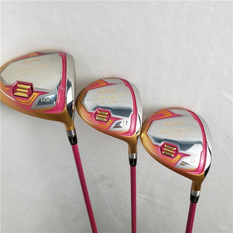 Women Clubs Complete Honma Bere S-06 4 Star Golf Club Sets Driver+fairw No Bag