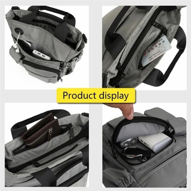 Men's Shoulder Messenger Bag Travel Handbag Large Capacity Storage Bags
