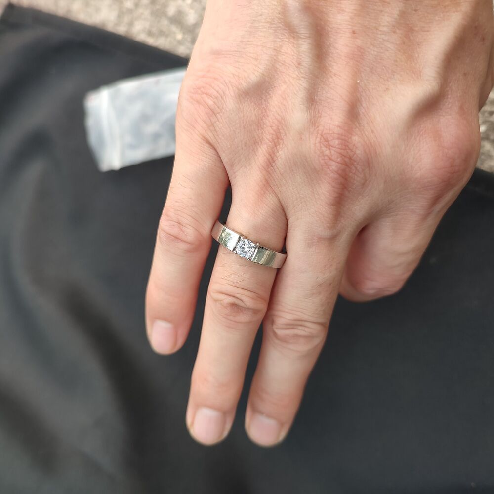 Rings Men Women Jewellery Gift Adjustable Dimension Metallic Artificial diamonds