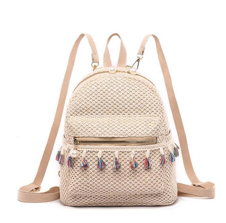 Chinese style Women's Woven school bag Casual Ethnic Handbag shoulder bag Purse