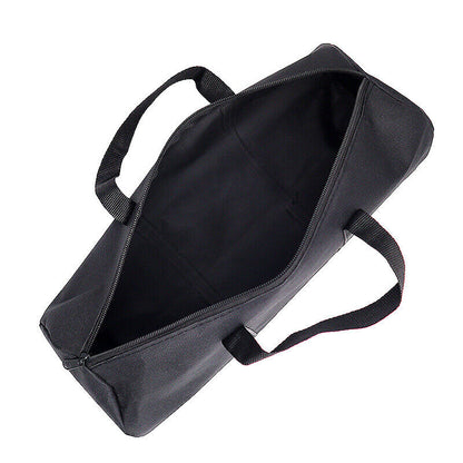 Foldable Carrying Outdoor Camping Barbecue Tool Bag Capacity Storage Pouch Black