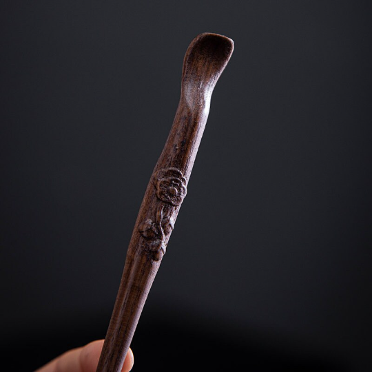 Ebony Tea Scoop Tea Ceremony Set Wood Tea Accessories