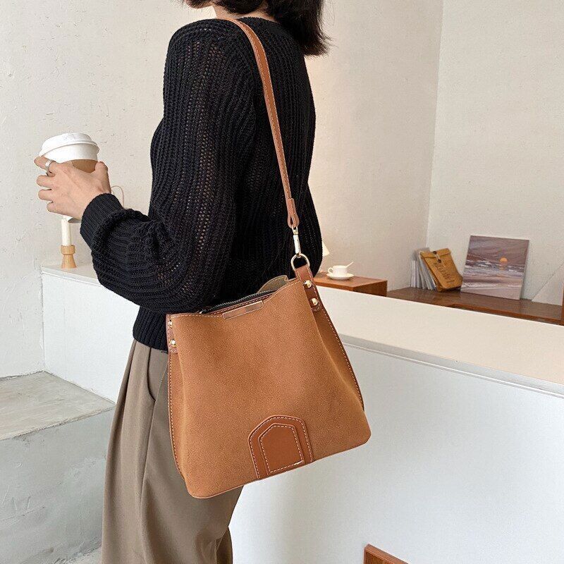 PU Leather Bags Women Shoulder Bucket Bag Handbags Women Bags