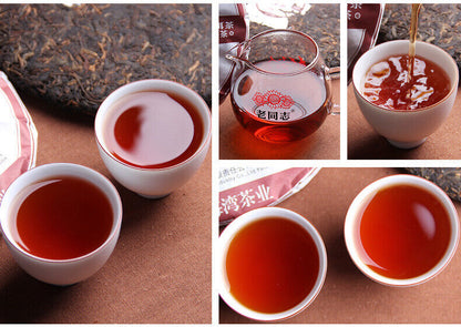 357g 2023 Laotongzhi 9978 Yunnan Old Comrade Haiwan Puer Ripe Pu-erh Tea 12.59oz