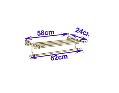 Luxury Crystal Bathroom Accessories Gold Polished Brass Wall Bath Hardware Sets
