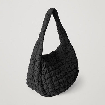 Casual Large Shoulder Bags Handbag Nylon Padded Crossbody Bag Purse 40*35*22 CM