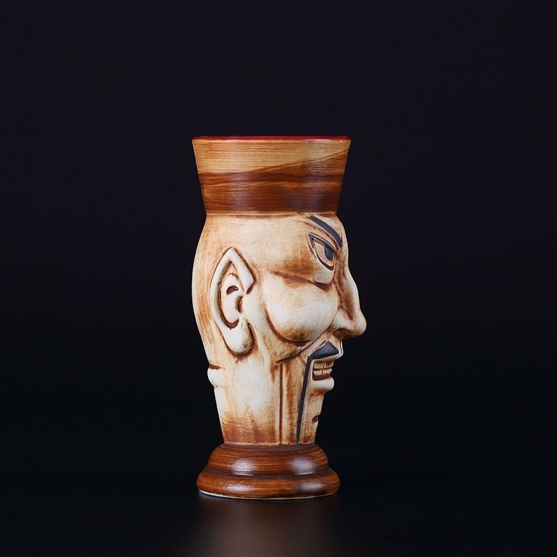 Wine Cups Creative Hawaii Tiki Porcelain Drinks Beer Mug Bar Tools 470ml Ceramic