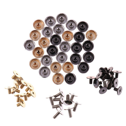 10Pcs Sewing Accessories Tool Handbag Shoulder Bags Bottom Studs Rivets Screfp