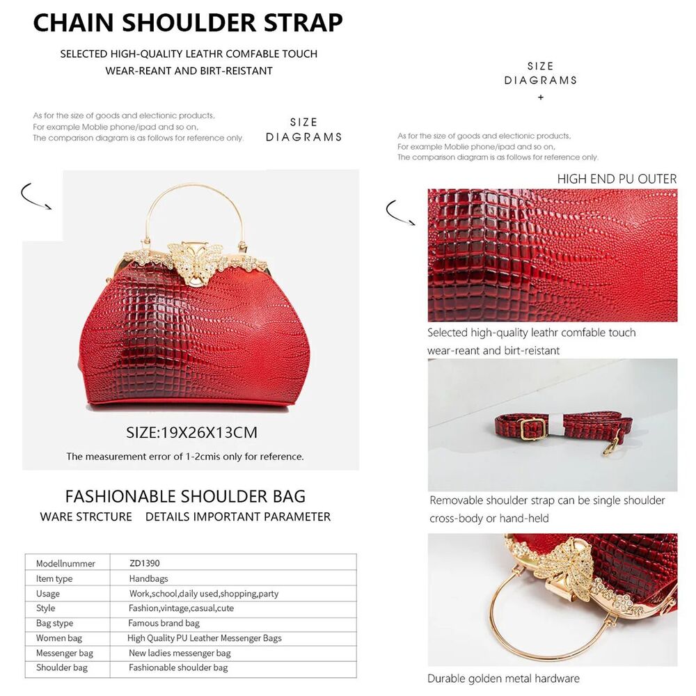 Trendy Banquet Evening Bag Metal Gold Wire Chain Ladies Dinner Bag