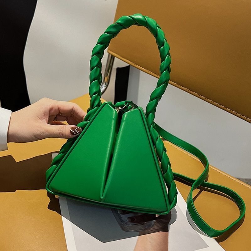 Shoulder Bag Simple Triangle Fashion Small Bag Handbag Purse Travel 16*20*7 CM