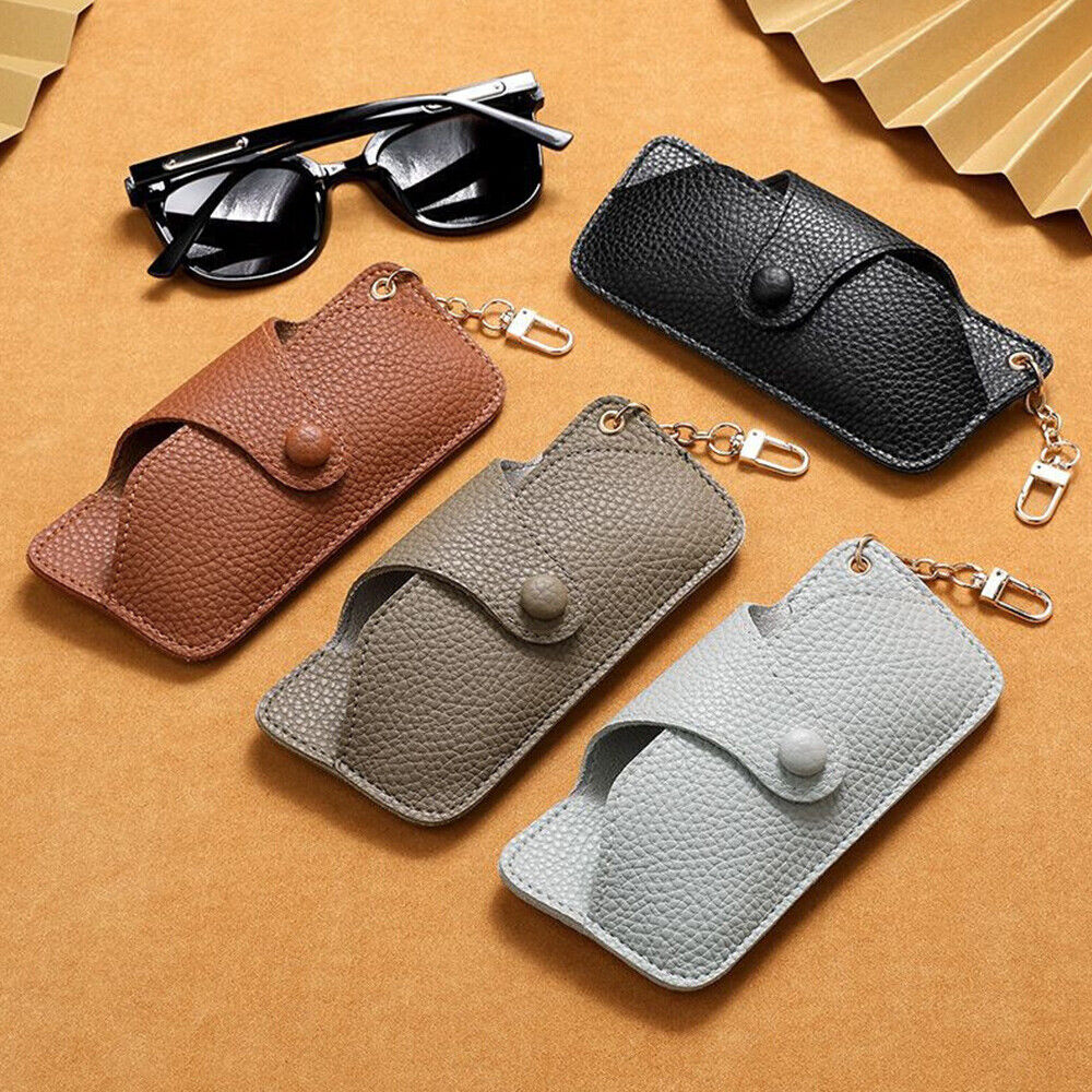 Soft PU Leather Eyeglasses Sunglasses Reading Glasses Case Pouch Storage Bag US