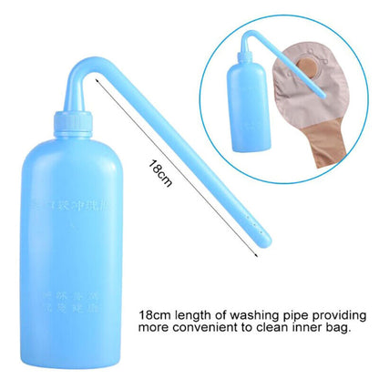 300ml Feminine Hygiene Cleaning Colostomy Bag Plastic Wash Bottle Ostomy PY~gw