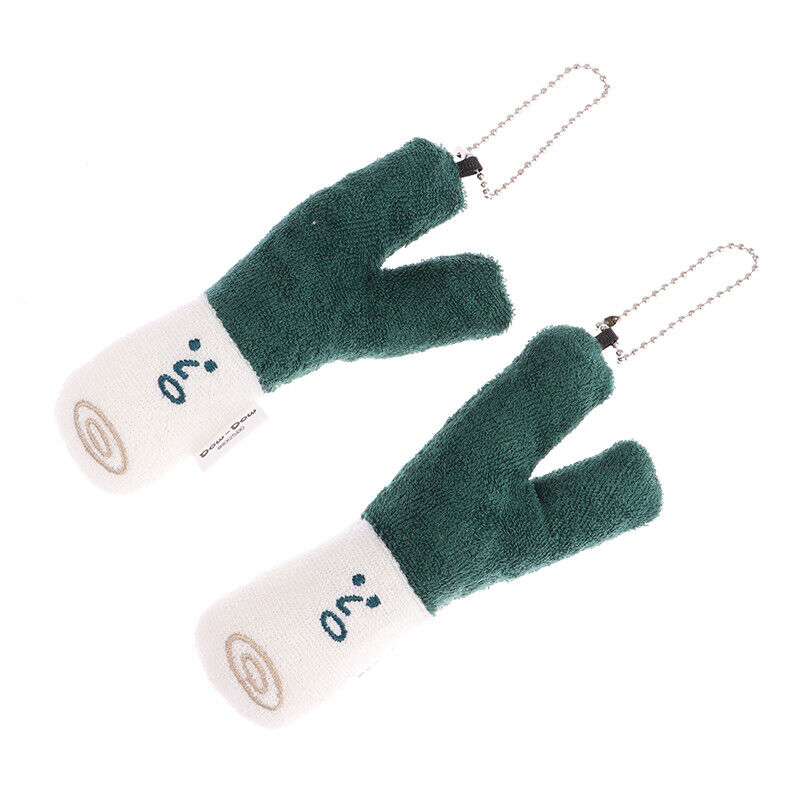 Green Onion Plush Toy Vegetable Pendant Stuffed Doll Keychain Bag Key Ring Decor