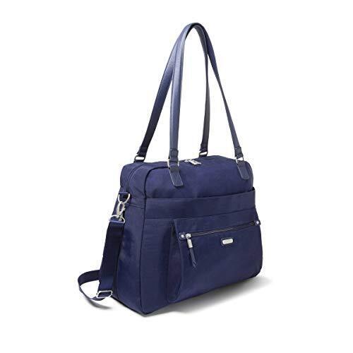 Baggallini Overnight Expandable Laptop Tote - Lightweight One Size, Navy
