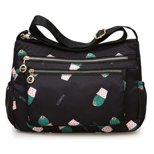Shoulder Bag Rural Style Printing Leisure Travelling Bag Waterproof Oxford Purse