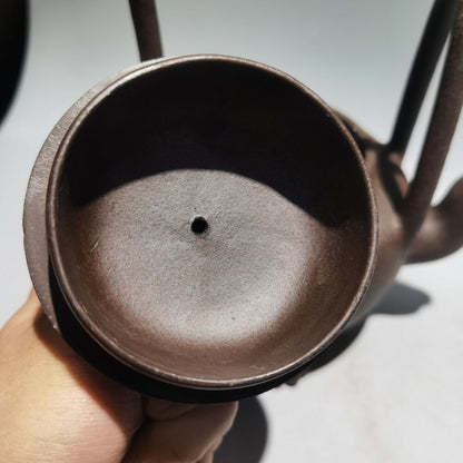 chinese yixing purple clay teapot zisha bonsai pot kettle pots loop handle large