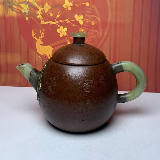 Vintage Chinese Yixing Purple Clay Teapot Zisha Ceremony Nice Teaware Collector