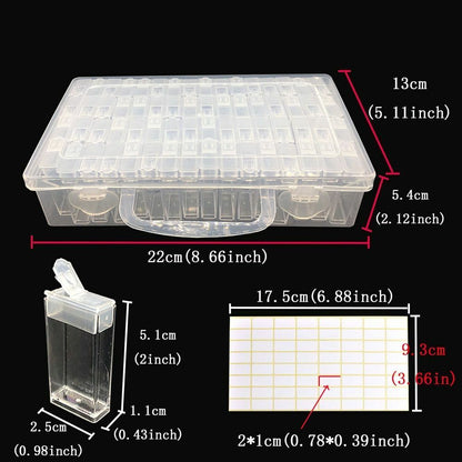 64/128/256 Pcs/Set Bottles Diamond Painting Tools Accessories Storage Containers