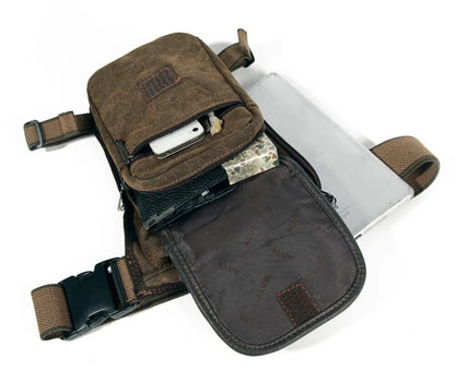 Men Drop Leg Bag Waist Cross Body Outdoor Sports Male Belt Hip Bags