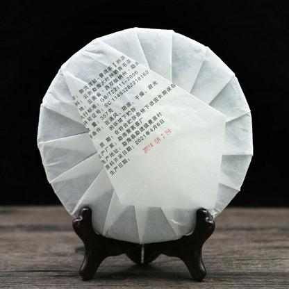 Natural MengHai Ripe Puer Tea GongTing Compressed Organic Puerh Tea 357g/12.59oz