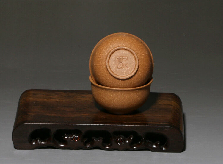 2 tea cup marked real yixing zisha duan clay kungfu tea cups handmade cup of tea