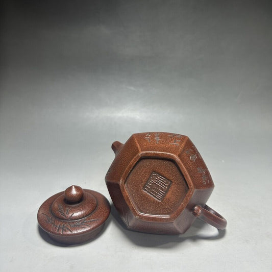 vintage chinese yixing purple clay teapot zisha ceremony teaware collection rare