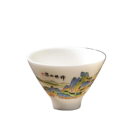 40Ml Chinese White Porcelain Kung Fu Tea Cup Tea Master Cup Tea Set -