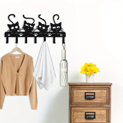 Multi-Purpose Cat Hooks - Keys, Clothes, Towels,Decorative Hooks Towel Rack