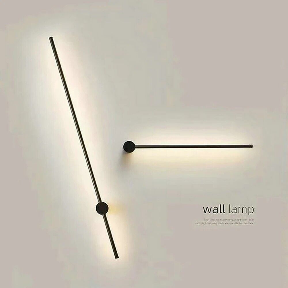 Wall Lamp Metal Minimalist Bedroom Bedside Light Creative LED Strip Linear 40cm