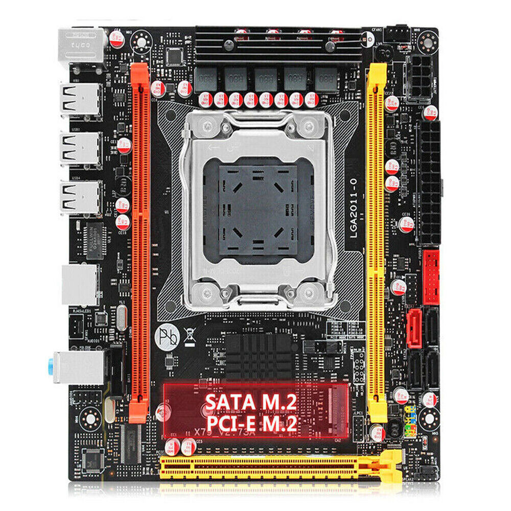 X79 Motherboard LGA 2011 DDR3 REG ECC RAM Support Xeon V2 V1 Core i7 Processor