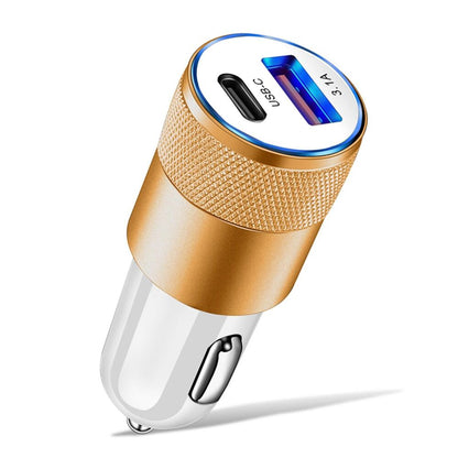 3.1A USB Type C PD Car Charger Fast Charging Car Cell Phone Adapter Accessories