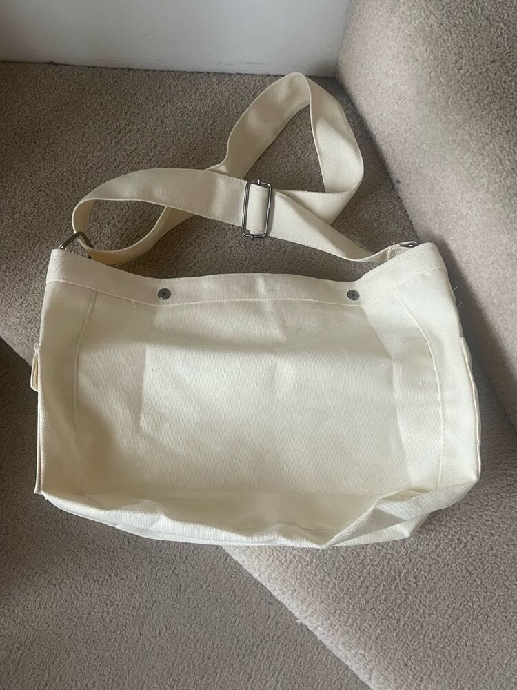 Women's Canvas Crossbody Handbag Shoulder Bag High Quality Solid Color Large