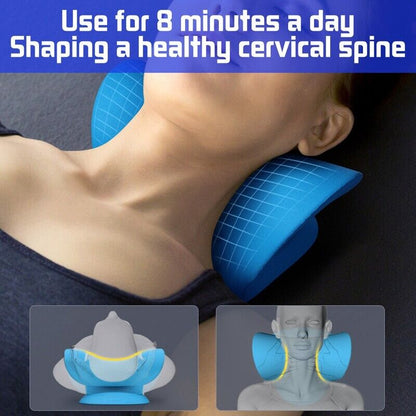 Neck Massage Pillow Shoulder Cloud Shape Stretcher Traction Cervical Pain Relief