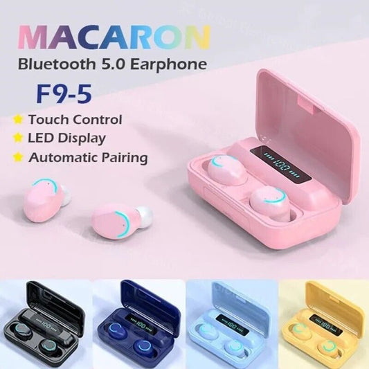 TWS Bluetooth Earbuds Wireless Earphones Waterproof Headset for Smart Phone Cell