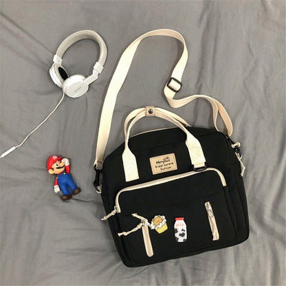 3 In 1 Backpack Teenage Girl Ring Travel Shoulder Bag Female Schoolbag Woman