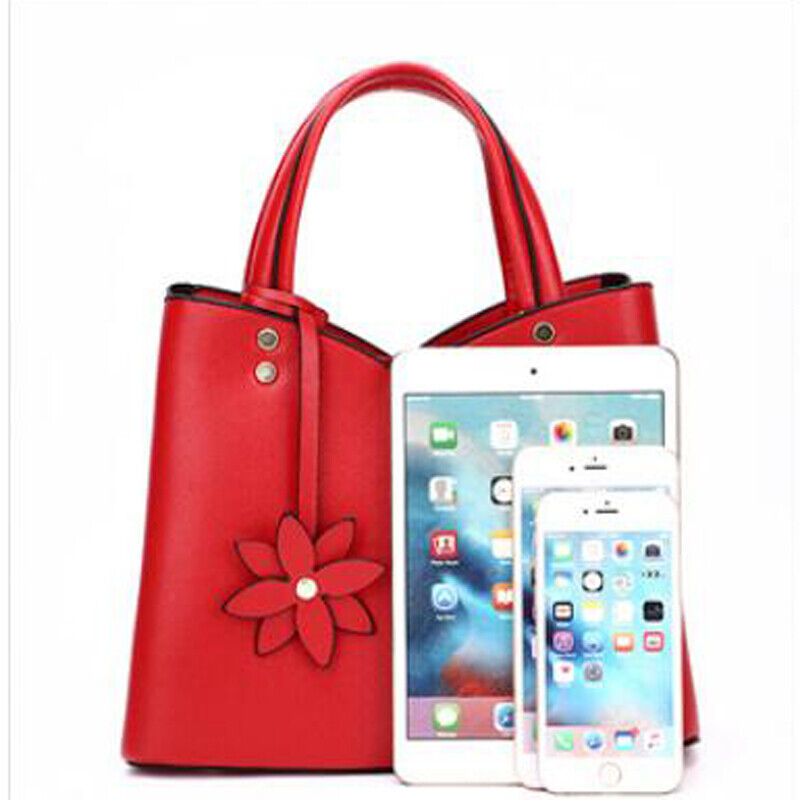 Womens Ladies PU Leather Handbag Shoulder Purse Messenger Satchel Crossbody Tote