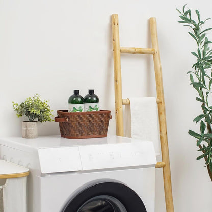 Woven Storage Baskets for Home Kitchen Organizing Decoration Brown 3 Pieces