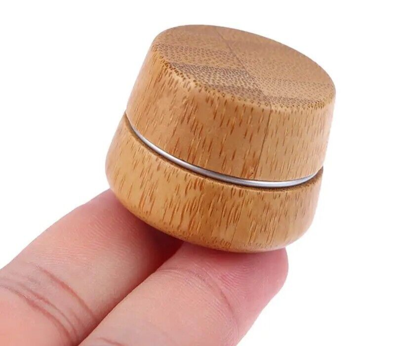 Cosmetics Containers Bamboo Cream Bottle Lip Balm Makeup Skincare Jars 2.3x2.7cm