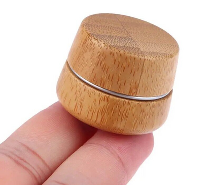 Cosmetics Containers Bamboo Cream Bottle Lip Balm Makeup Skincare Jars 2.3x2.7cm