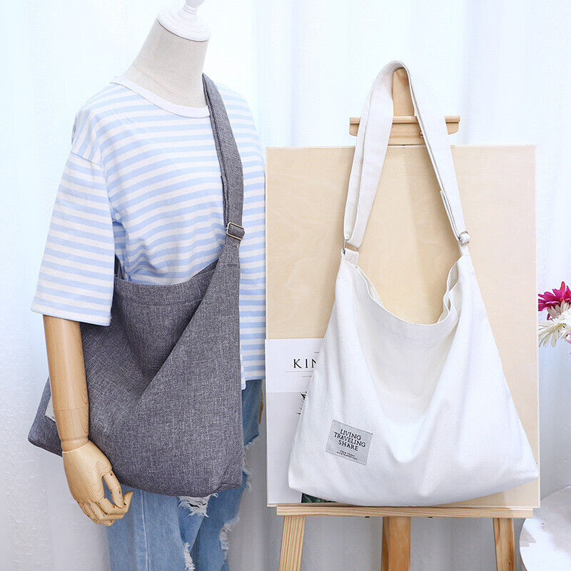 Womens Hobo Large Canvas Shoulder Bag Messenger Bag Travel Handbag Tote Bag