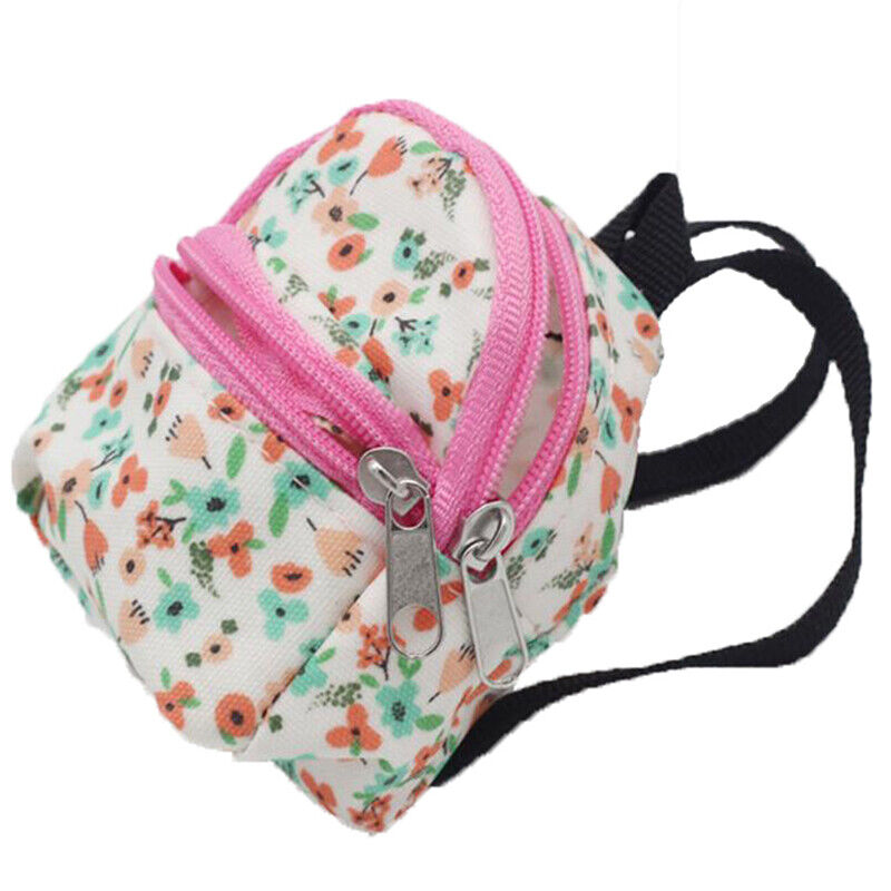 1:6 1:12 Dollhouse Miniature Flower Backpack Schoolbag Dolls Accessories W*B-ca