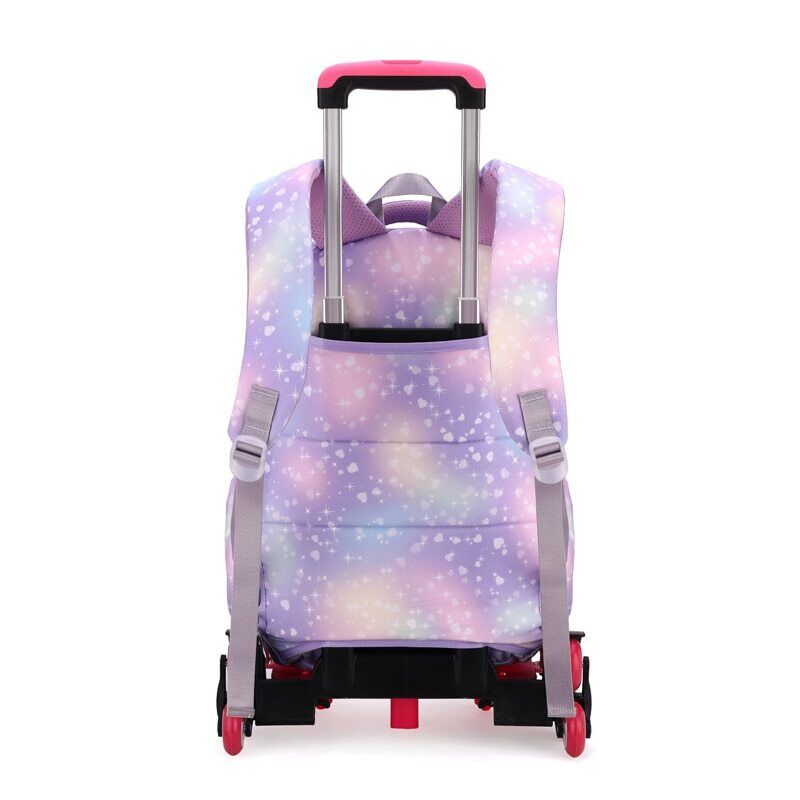 Children School bag Wheels Students Backpack Girls Bag Schoolbag Backpack