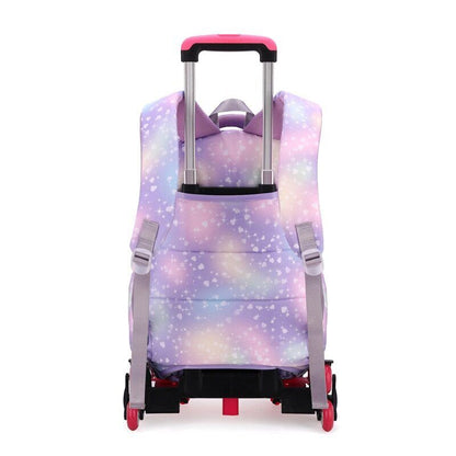 Children School bag Wheels Students Backpack Girls Bag Schoolbag Backpack