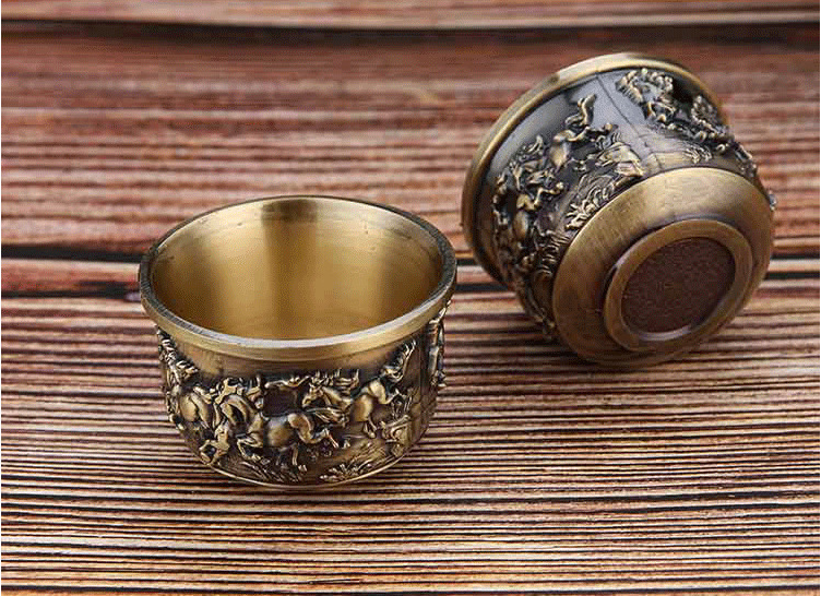 High grade retro bronze tea set creative kungfu tea set 002#